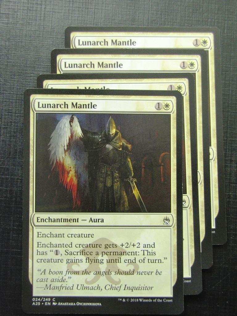Lunarch Mantle x4 - Masters 25 - Mtg Card # 10B1