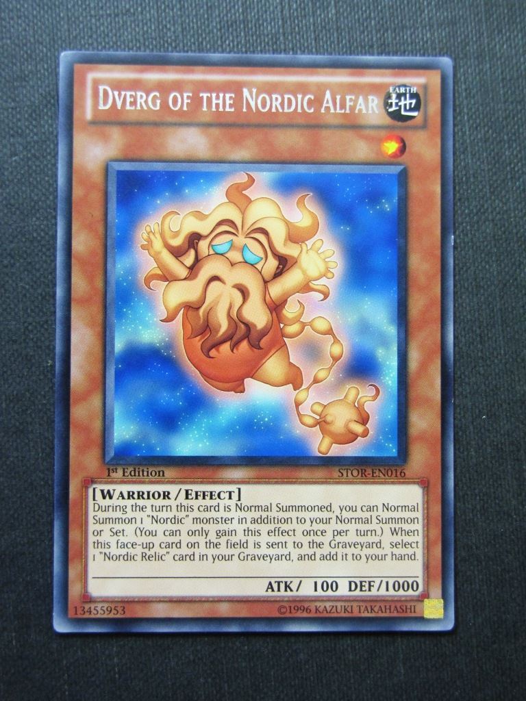 Dverg of the Nordic Alfar STOR Rare - 1st ed - Yugioh Cards #17R Archeron Dverg of the Nordic Alfar STOR Rare - 1st ed - Yugioh Cards #17R Archeron