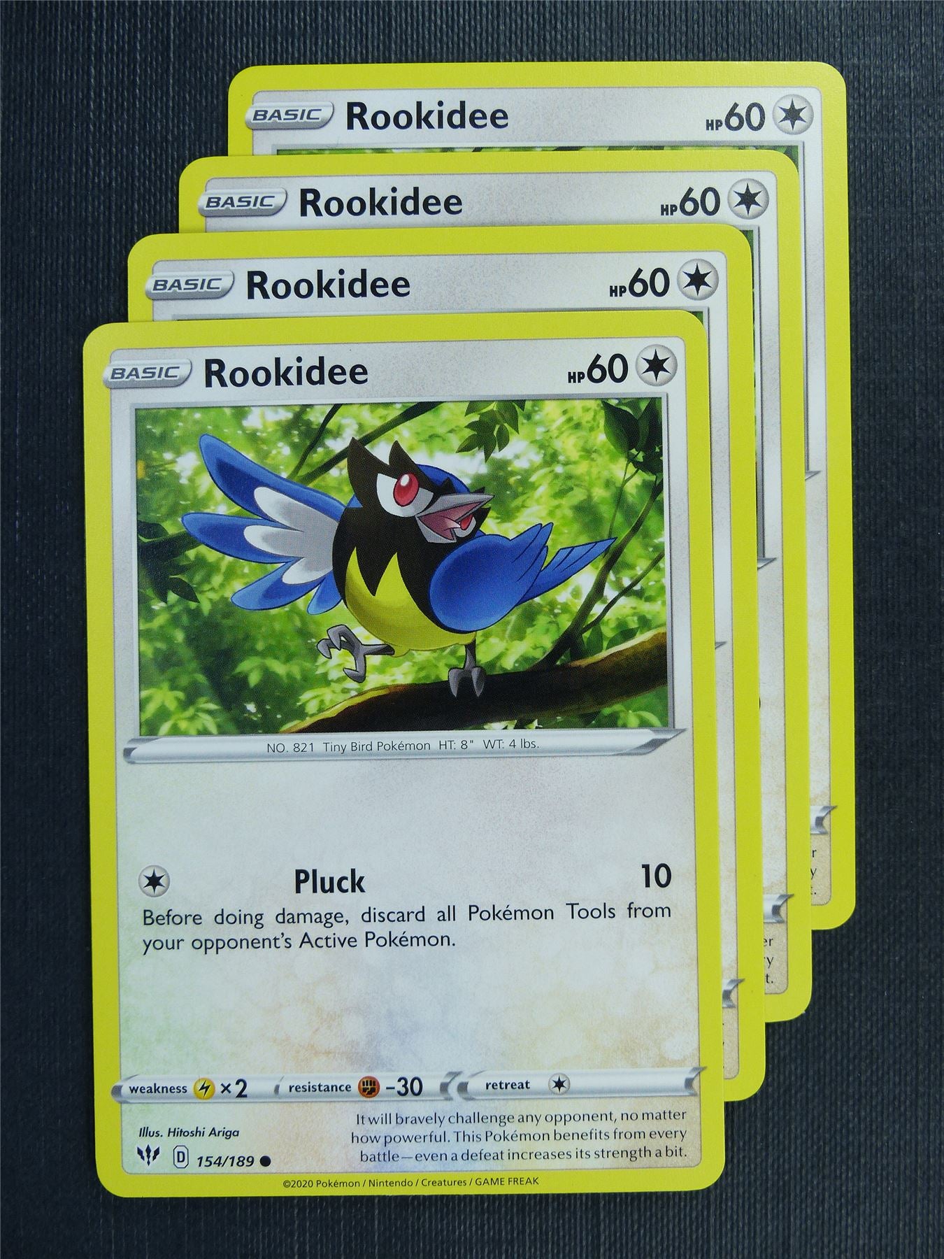 Rookidee 154/189 x4 - DAA - Pokemon Card #3EF
