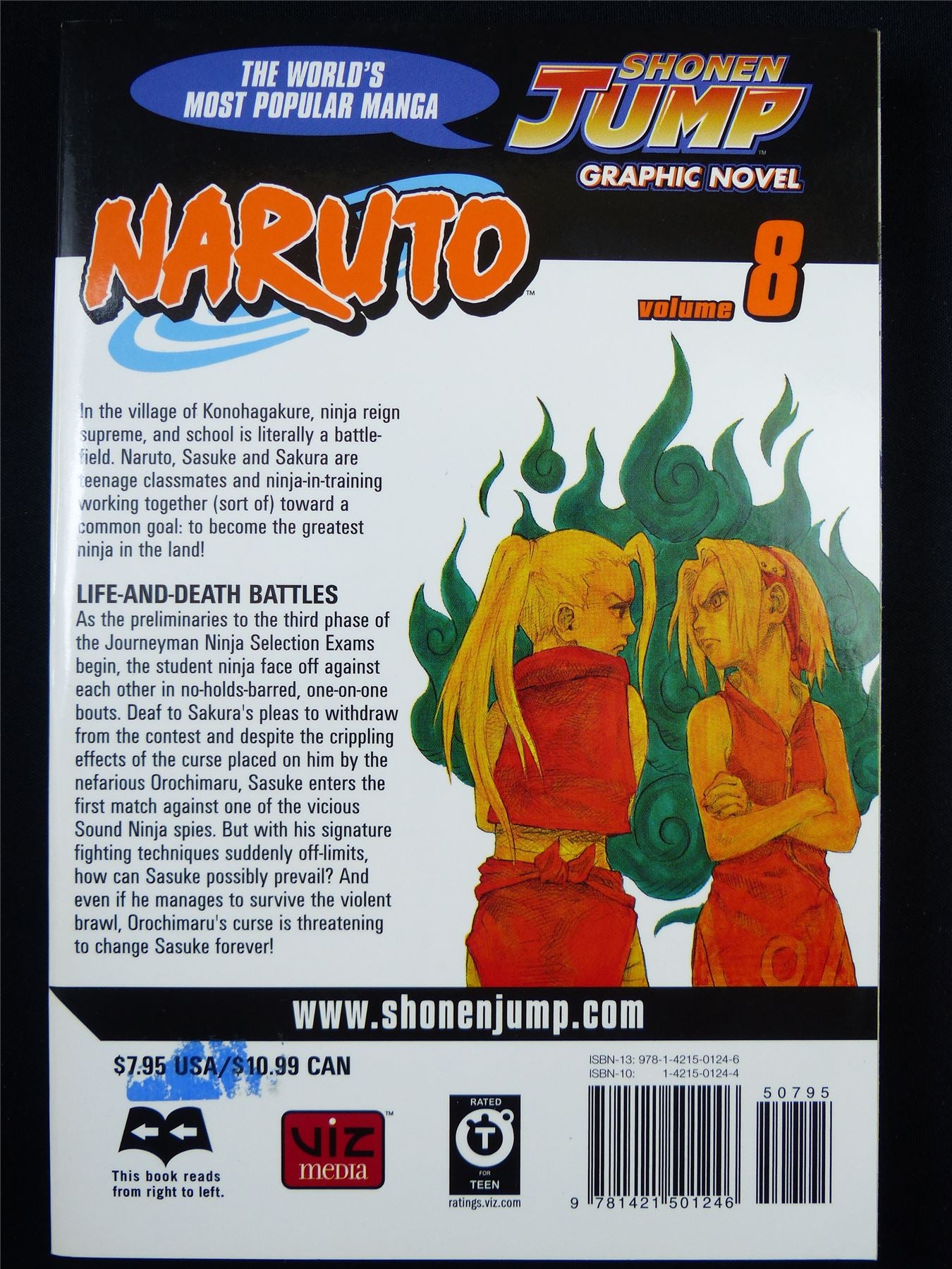 NARUTO Volume 8 - Shonen Jump Viz Manga #3HS