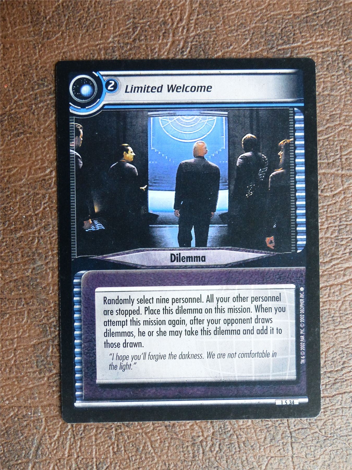 Limited Welcome - Star Trek CCG TCG Card #YS