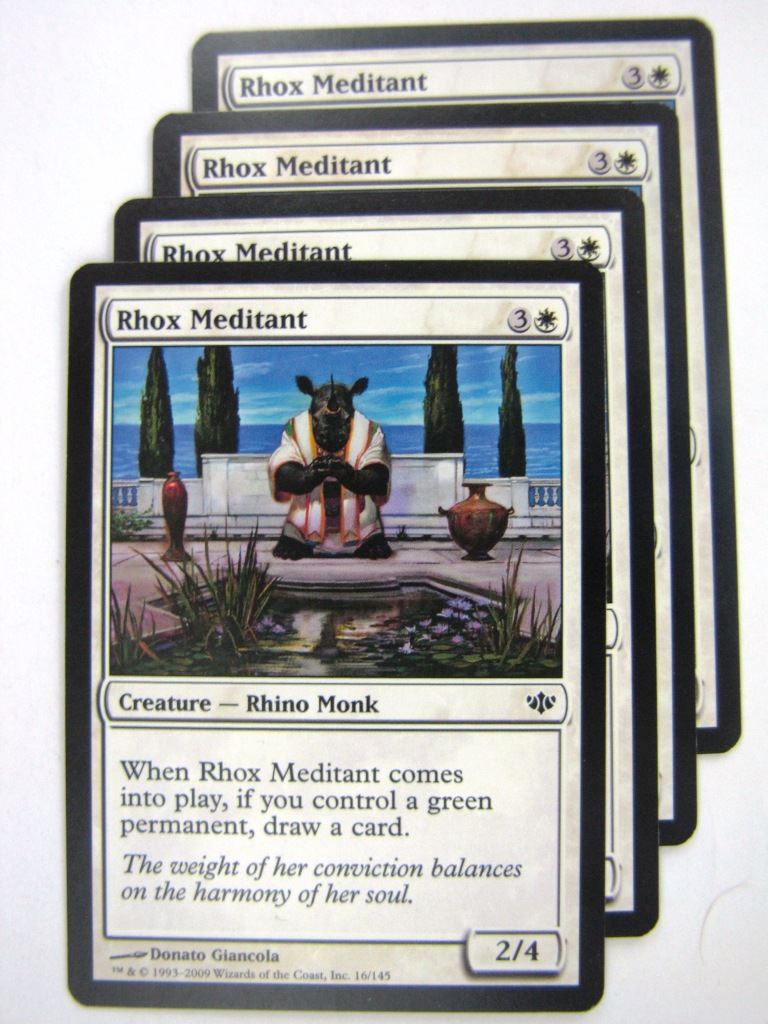 MTG Magic Cards: RHOX MEDITANT x4 # 8G73