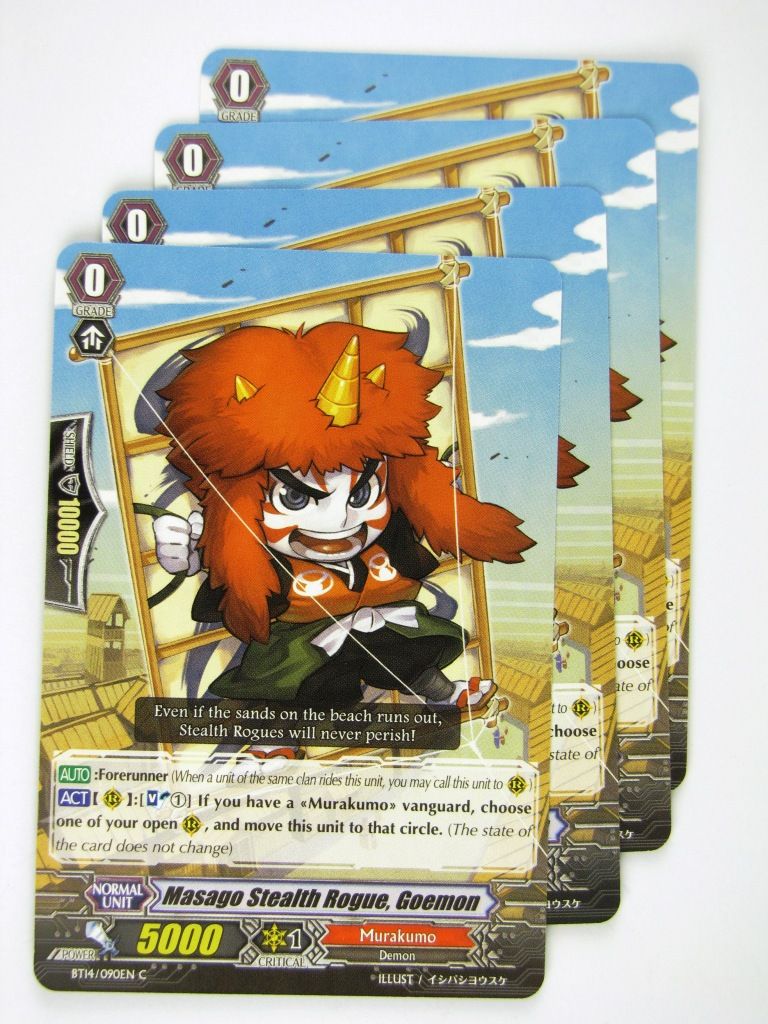 CFV Cards: MASAGO STEALTH ROGUE, GOEMON x4 BT14:Brilliant Strike
