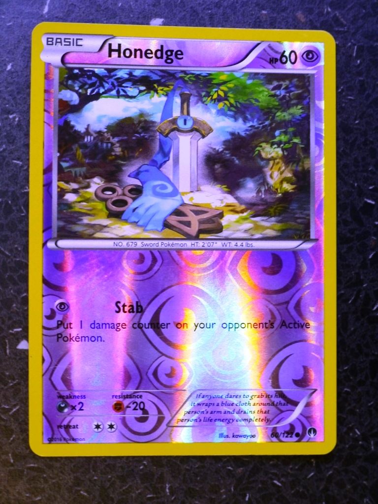 Pokemon Cards: HONEDGE 60/122 REVERSE HOLLOW # 4G63