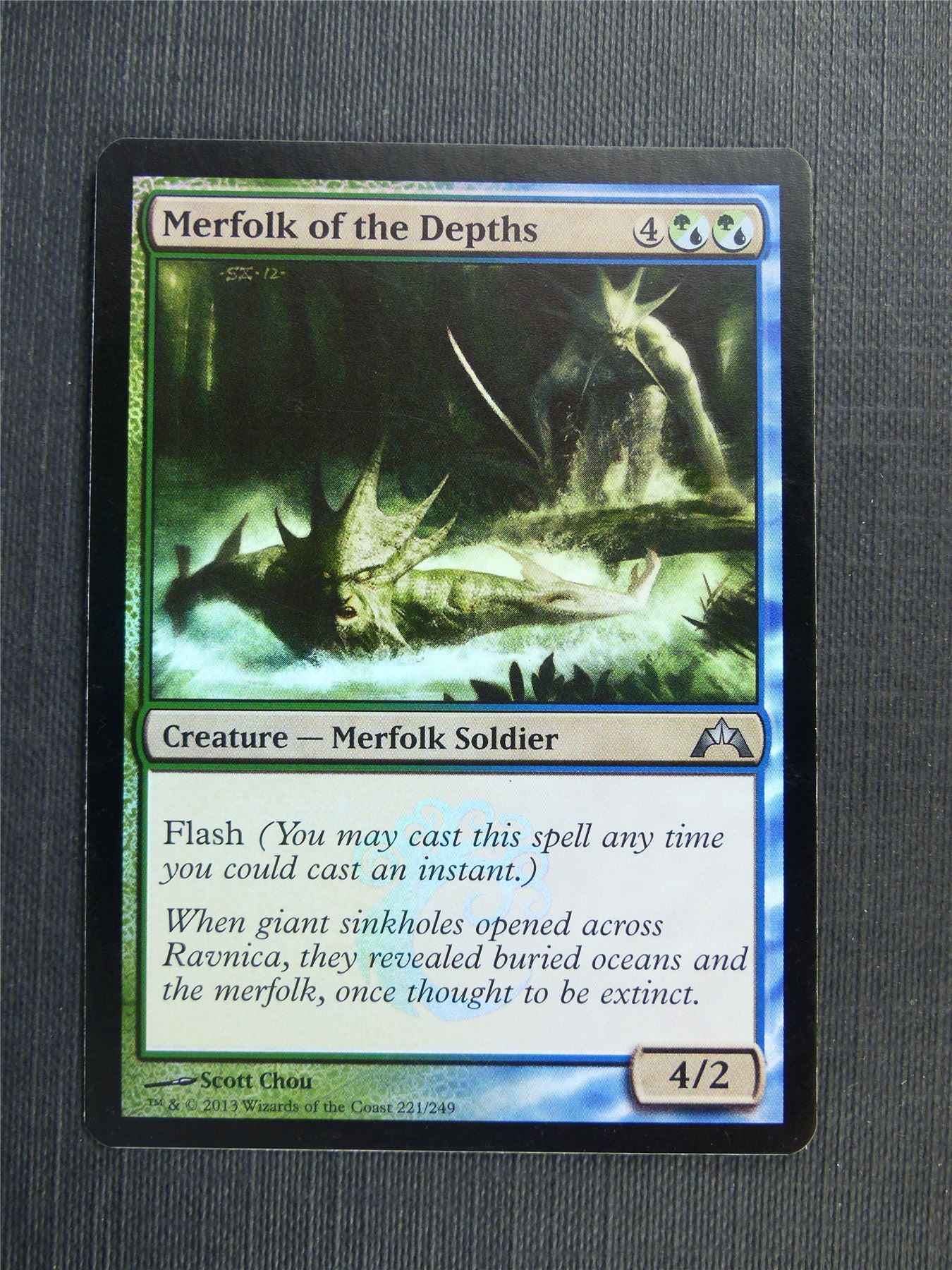 Merfolk of the Depths Foil - Mtg Magic Cards #5AQ