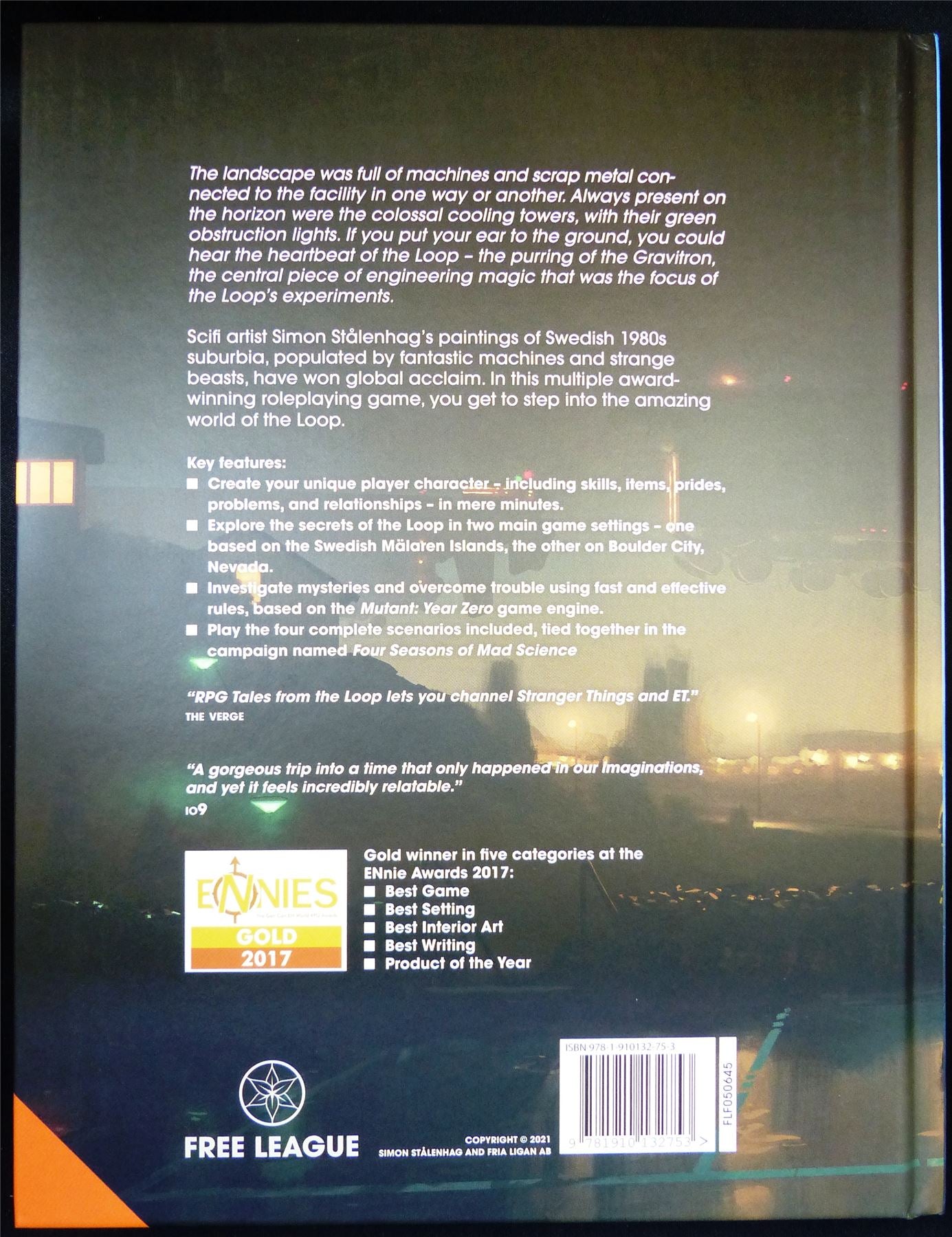 Tales From the Loop RPG Rulebook - Roleplay Hardback #TX
