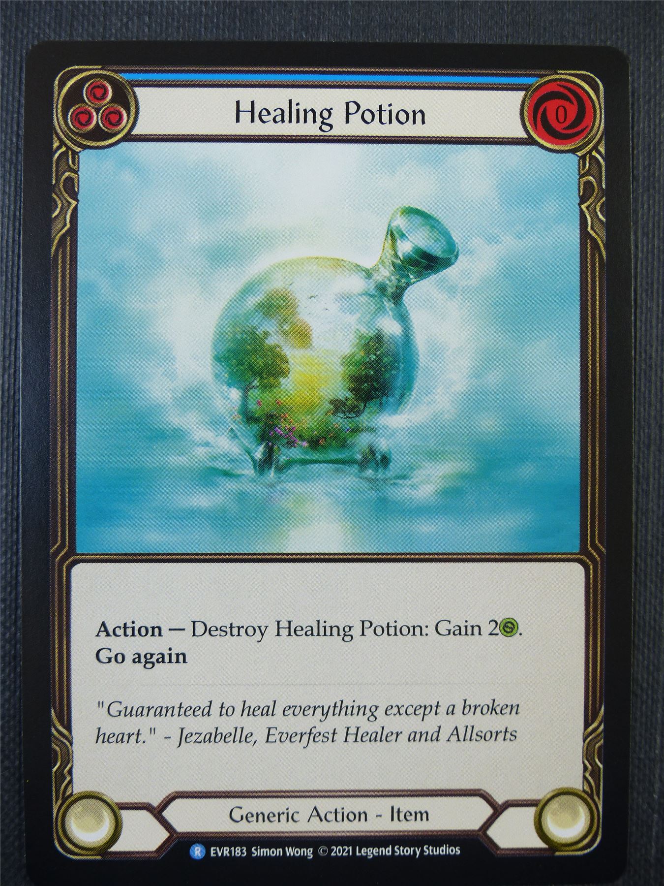 Healing Potion Blue - 1st ed Everfest - Flesh & Blood Card #6I8