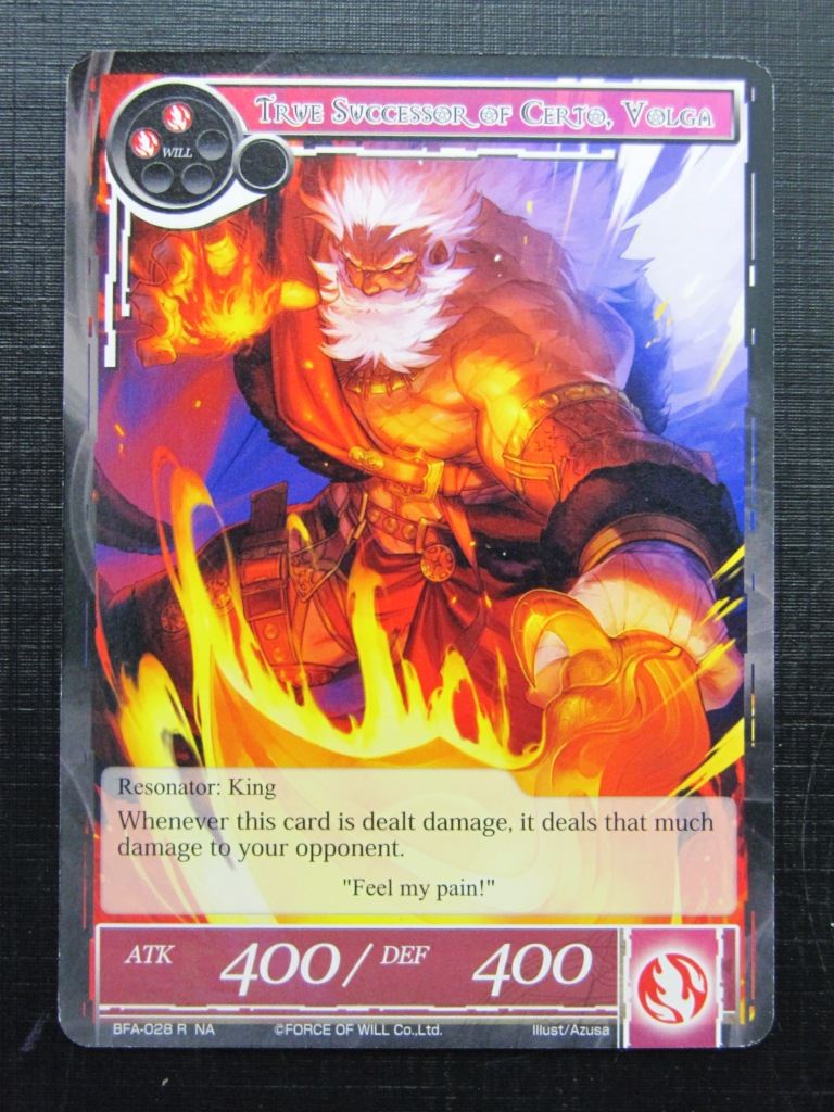 Force of Will Cards: TRUE SUCCESSOR OF CERTO VOLGA R # 26G3