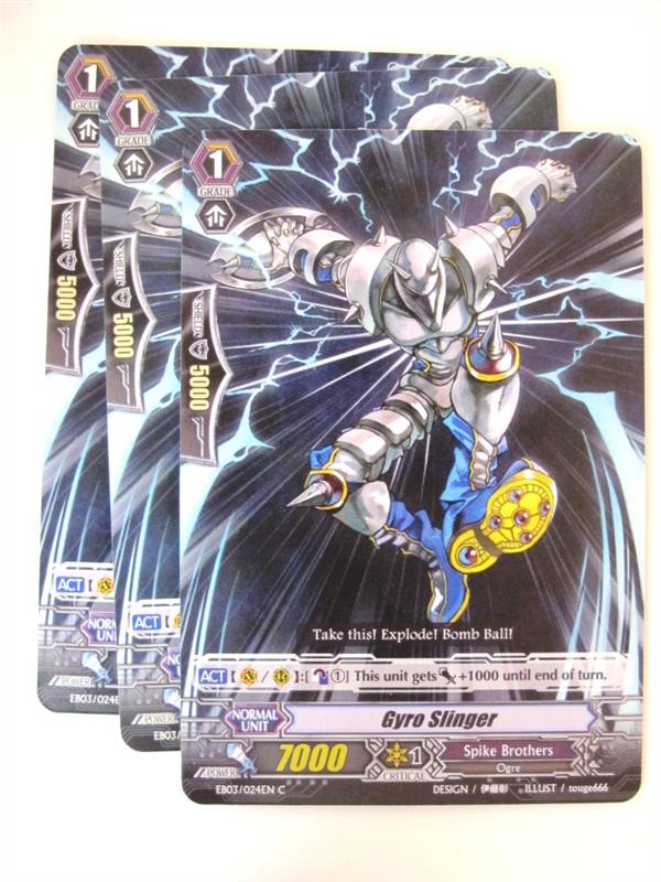 3x Gyro Slinger - Cardfight!! Vanguard