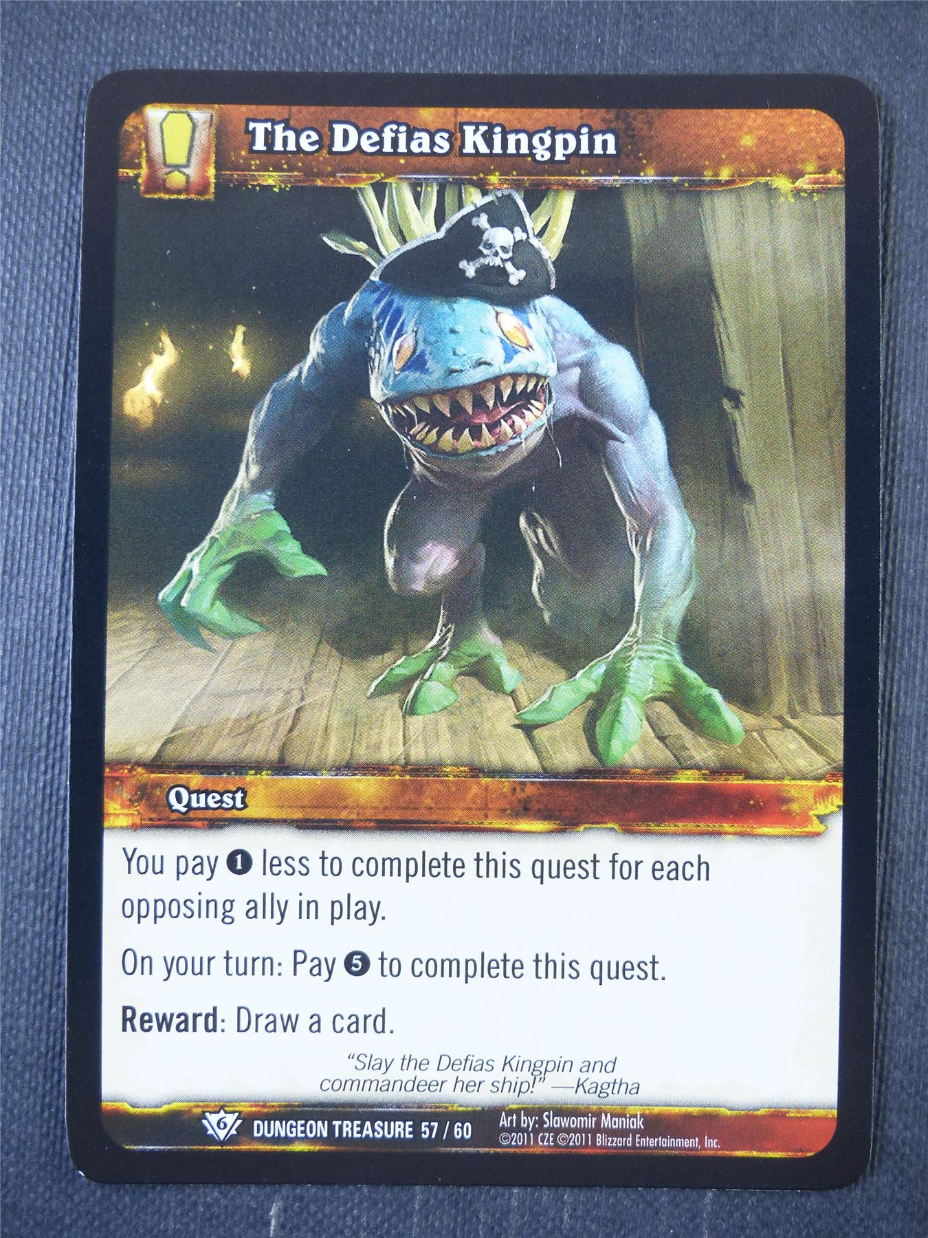 The Defias Kingpin 57/60 Foil - WoW Card #19Y