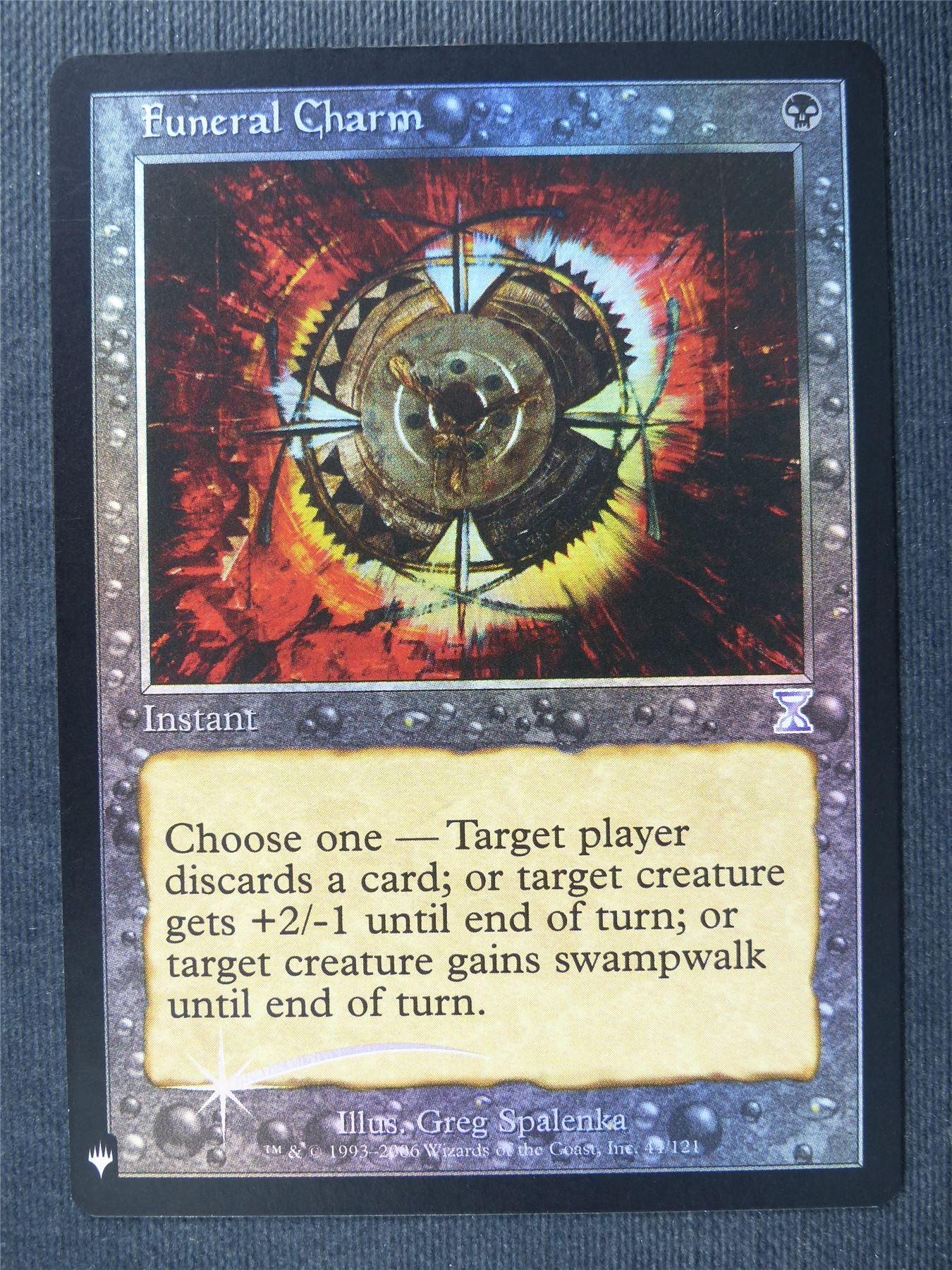 Funeral Charm Retro Foil - The List