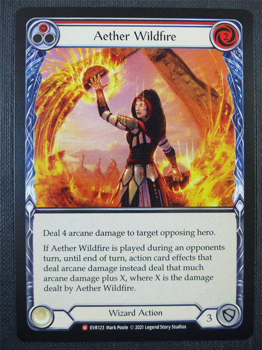 Aether Wildfire Red - 1st ed Everfest - Flesh & Blood Card #6GJ