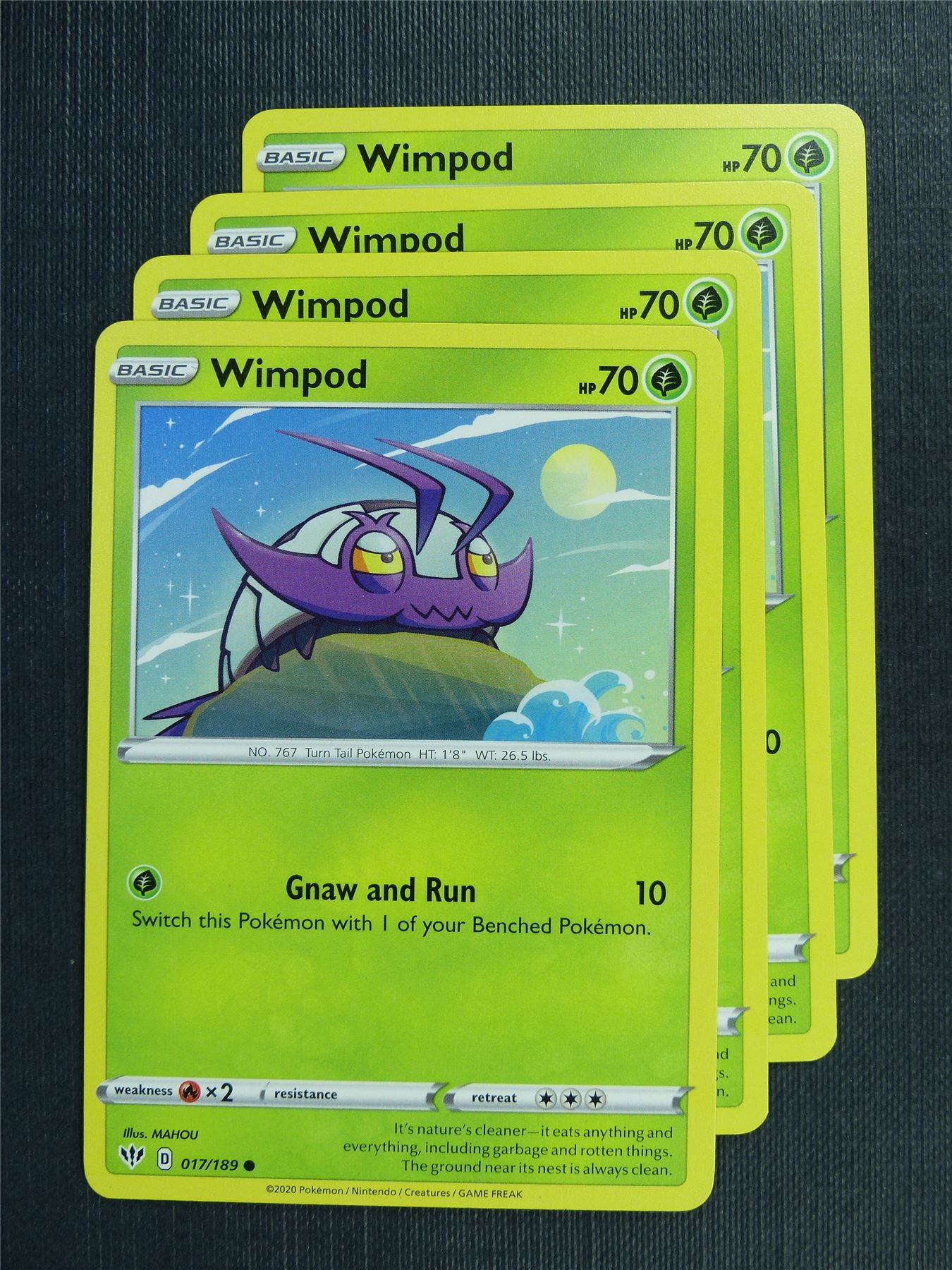 Wimpod 017/189 x4 - DAA - Pokemon Card #3EM