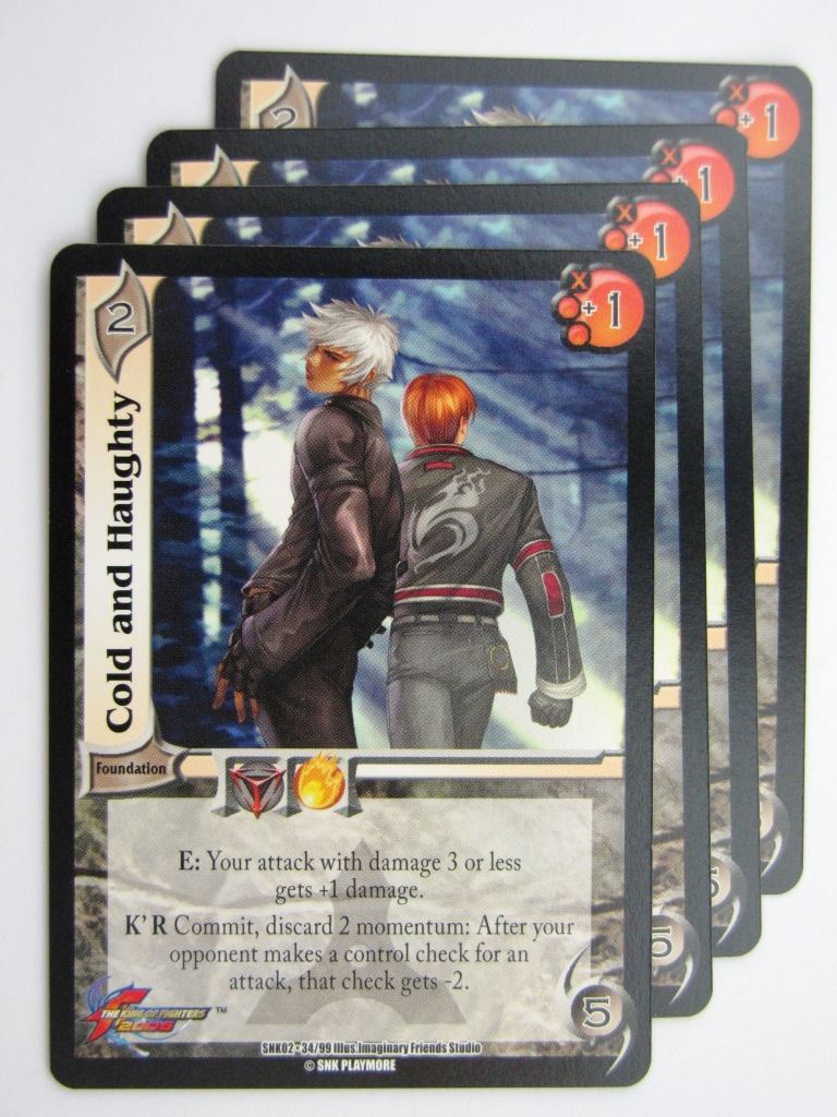 UFS Cards: COLD AND HAUGHTY 34/99 x4 # 28H26