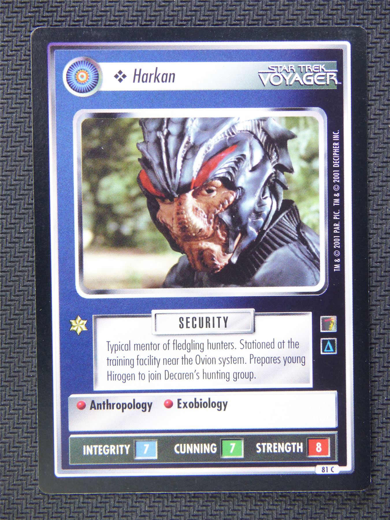 Harkan Black Border - Star Trek CCG Voyager #516
