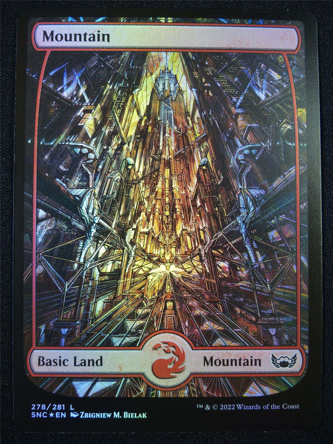 Mountain 278/281 Full Art Foil - Mtg Card #OC