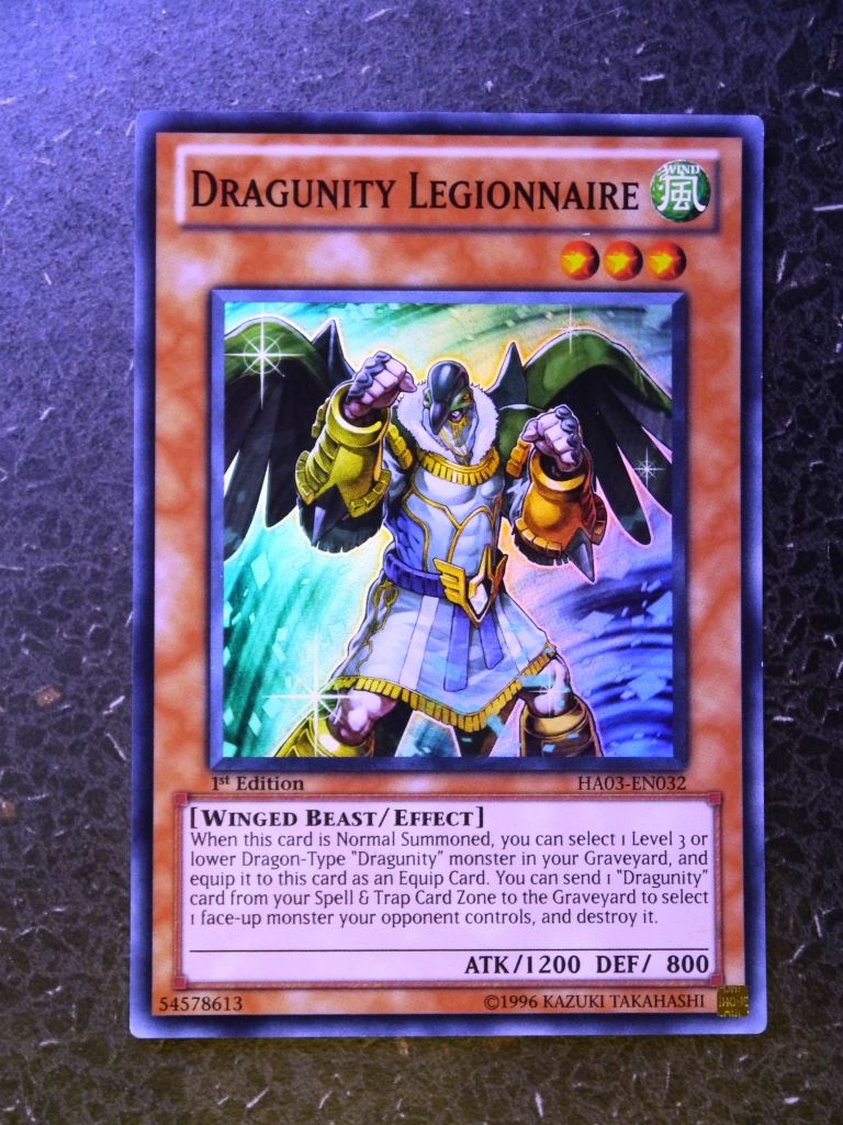 Yugioh Cards:DRAGUNITY LEGIONNAIRE HAO3 SUPER RARE # 2E53