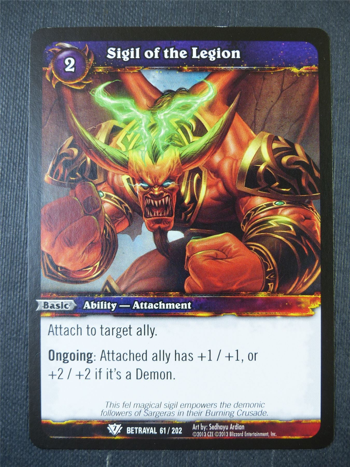 Sigil of the Legion 61/202 - WoW Card #18P