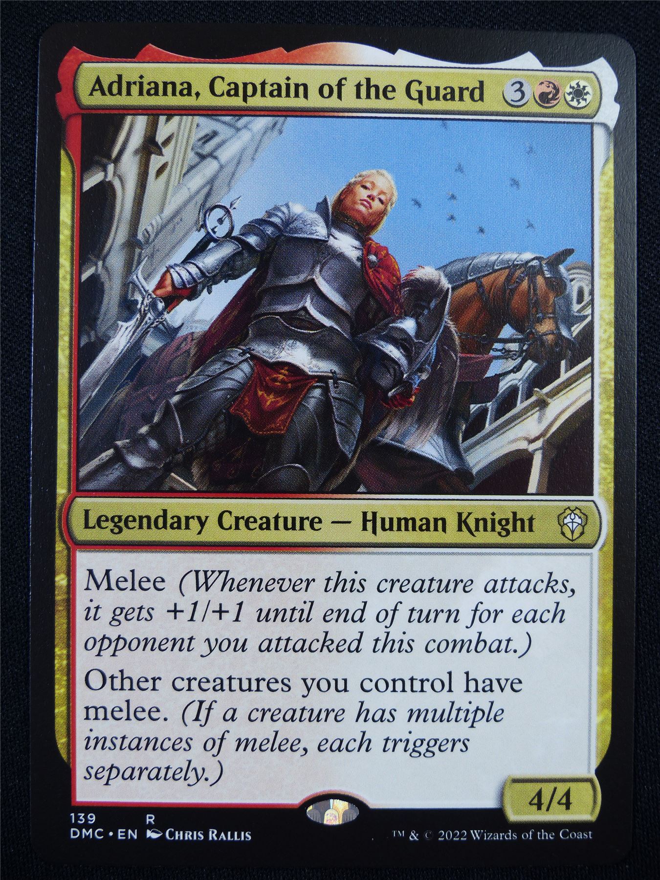 mtg melee cards Adriana Captain of the Guard