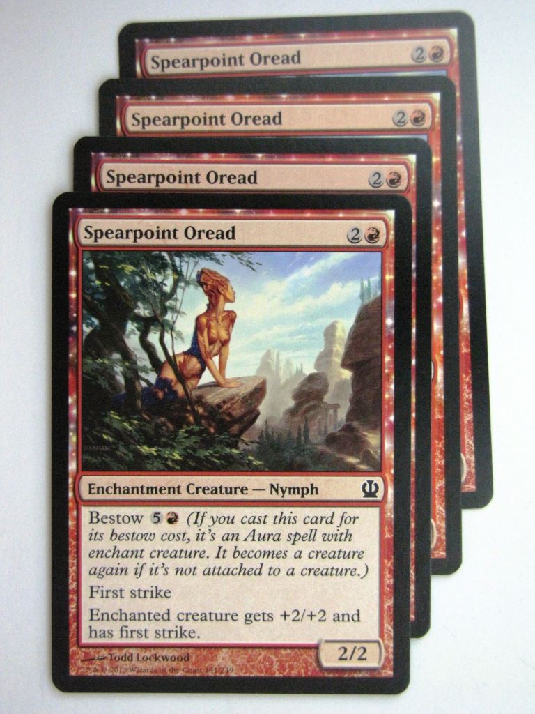 MTG Magic Cards: SPEARPOINT OREAD x4 Theros playset # 24A20