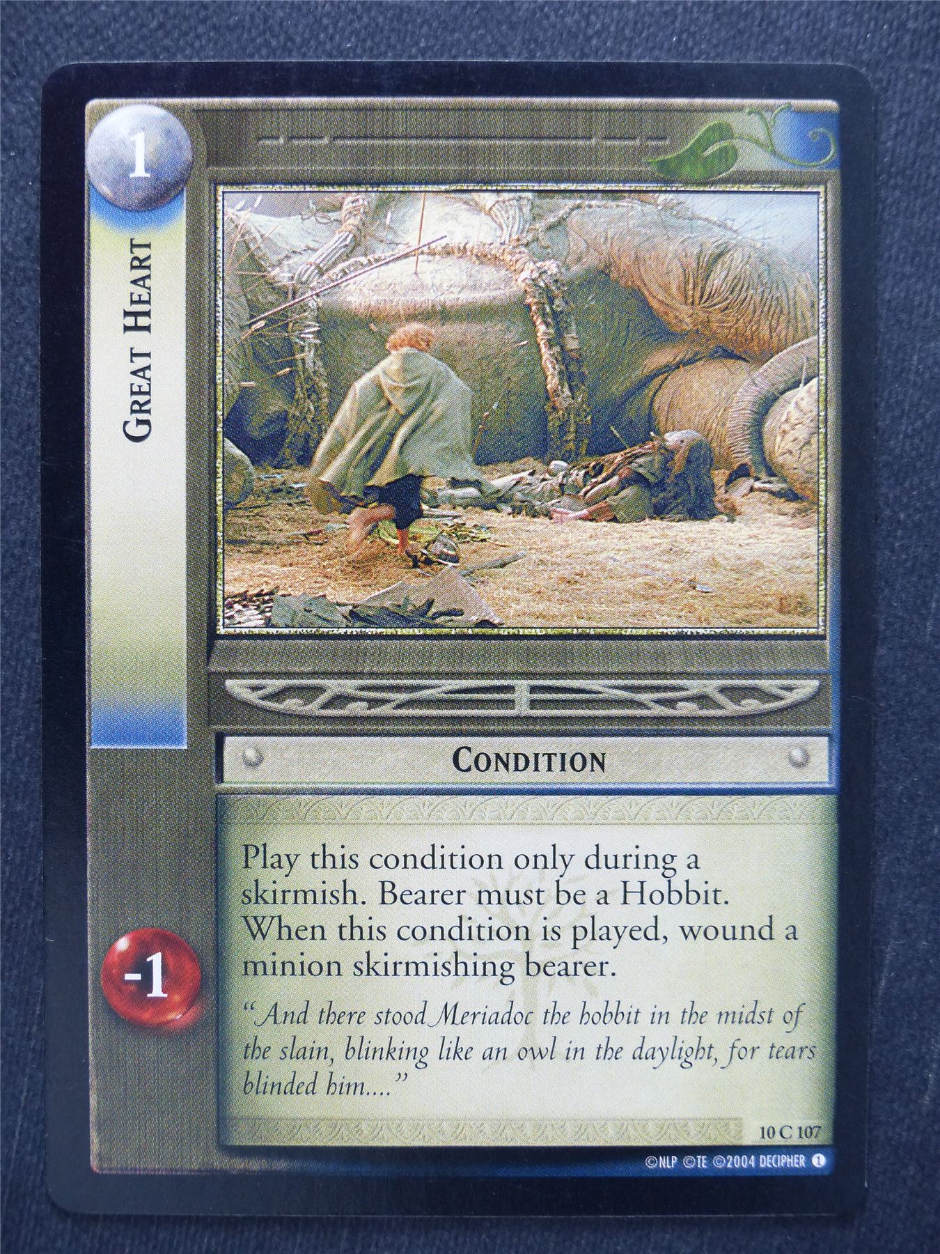 Great Heart 10 C 107 - LotR Cards #W2