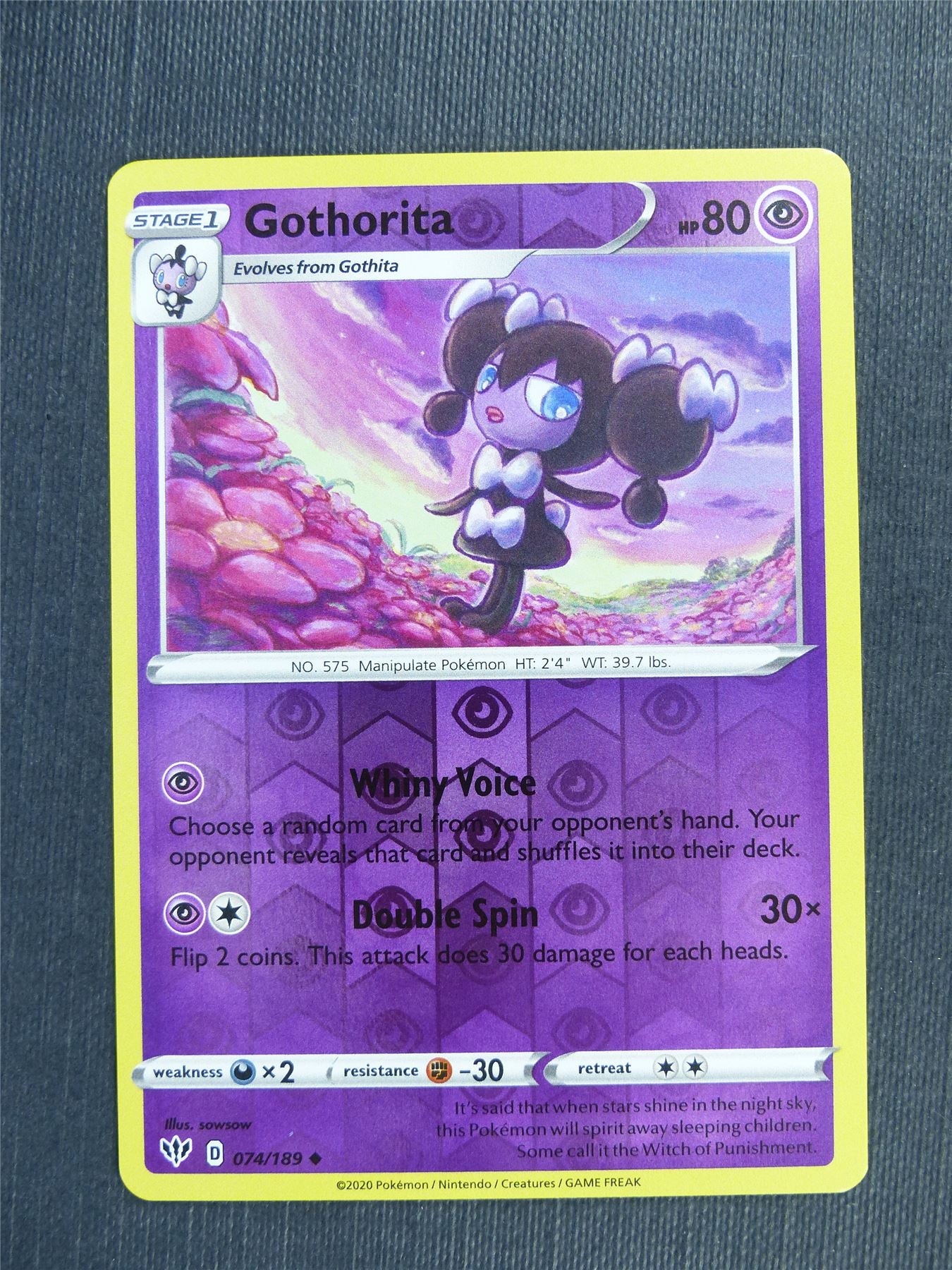 Gothorita 074/189 Reverse Holo - DAA - Pokemon Card #3BS