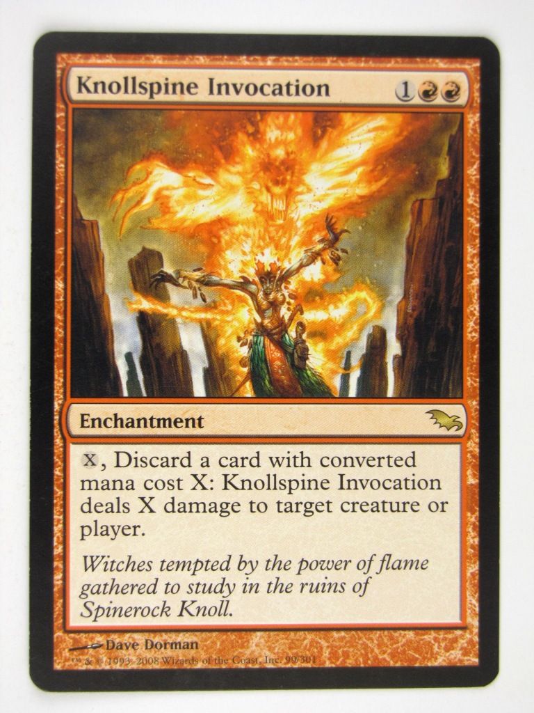 Mtg - KNOLLSPINE INVOCATION - Played Rare