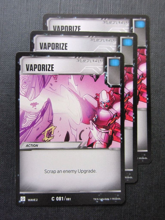 Vaporize C 081/081 x3 - Transformers Cards # 7F33