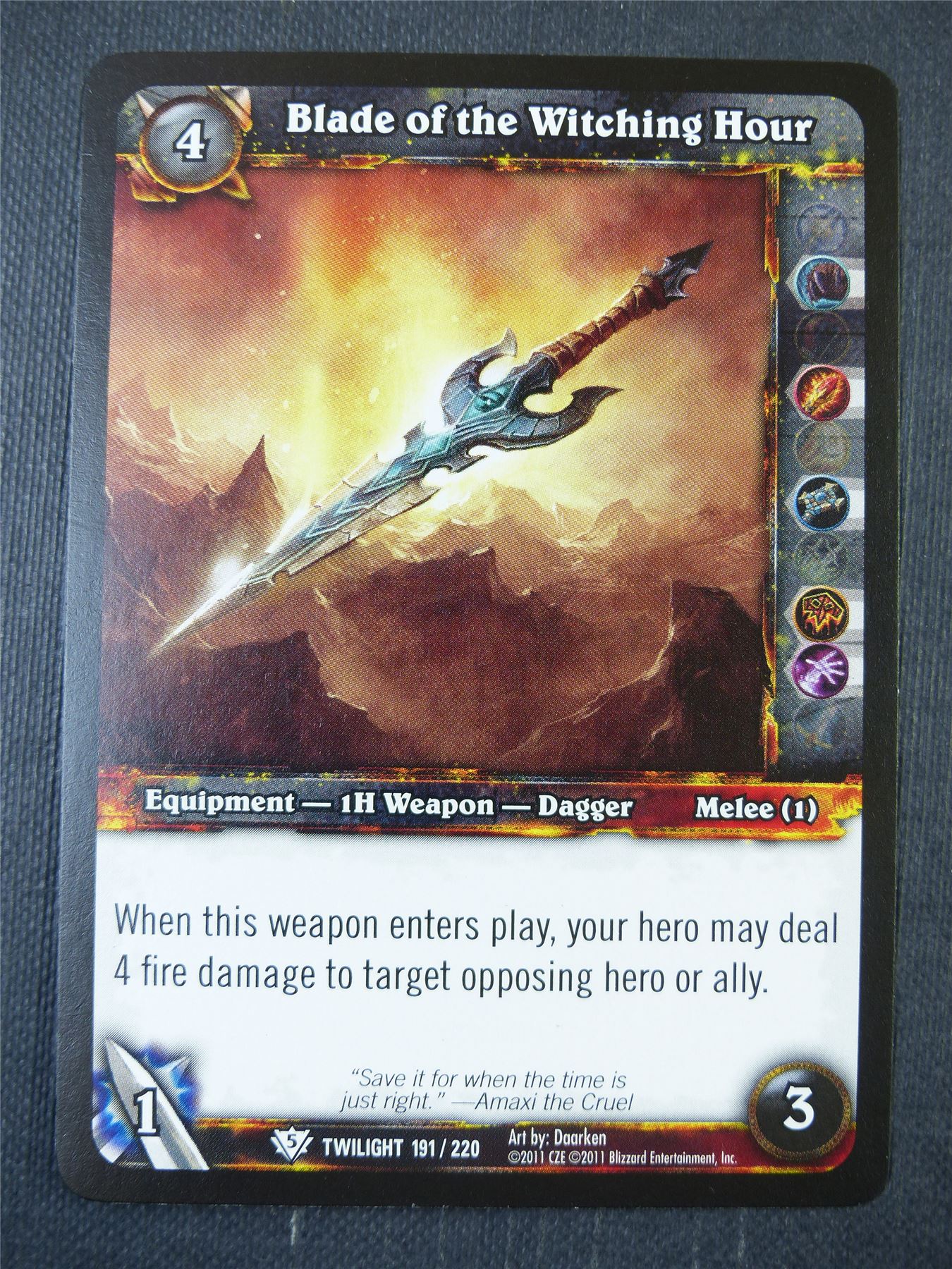 Blade of the Witching Hour - WoW Card #15I