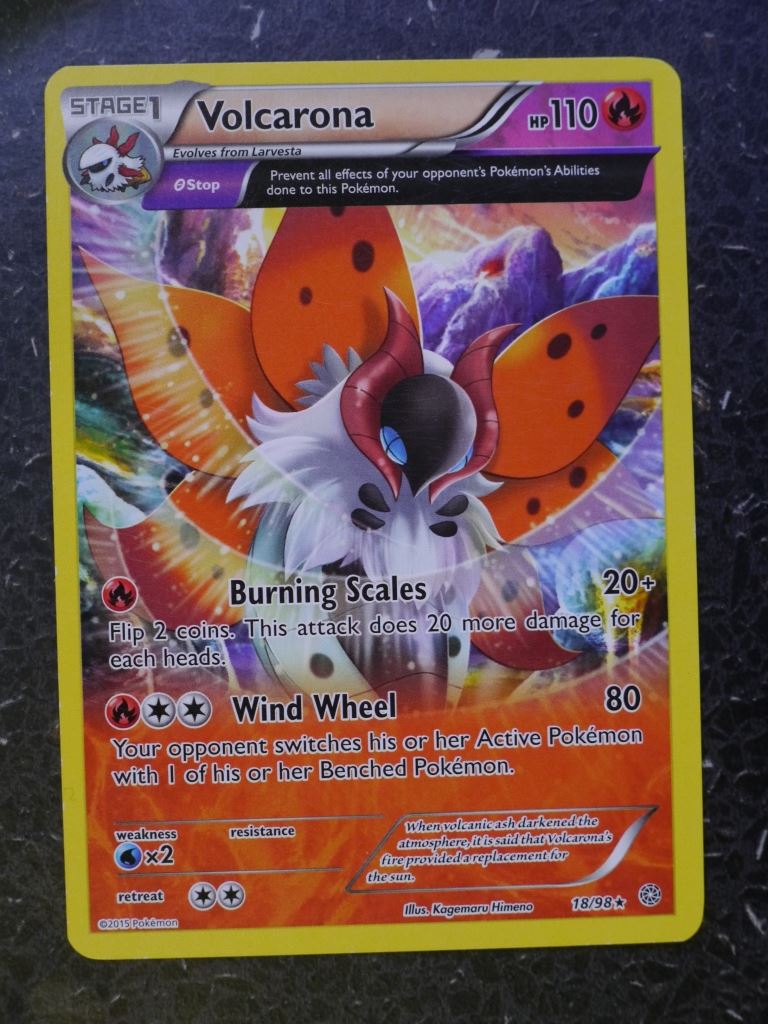 Pokemon Cards: VOLCARONA 18/98 RARE # 5I60