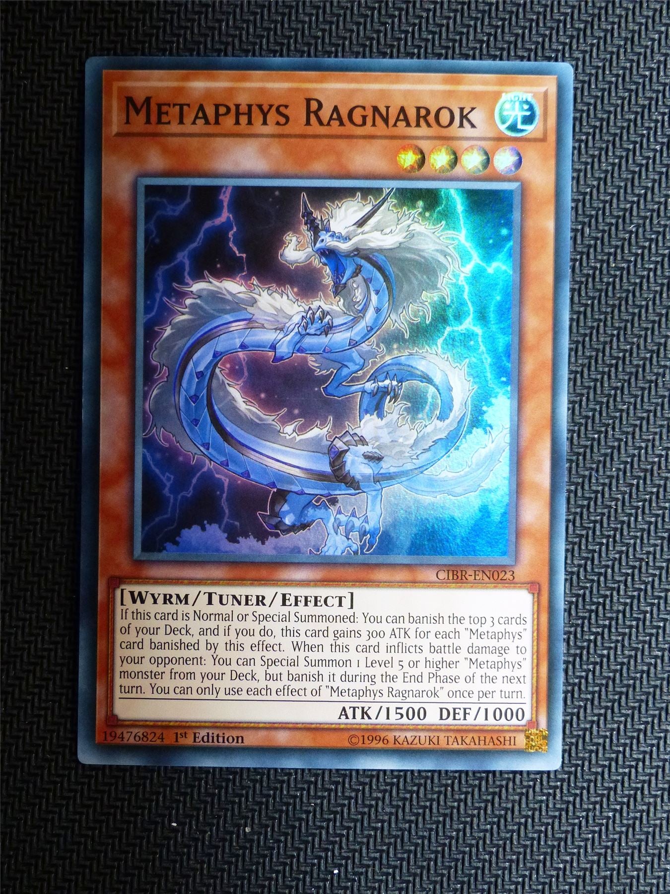 Metaphys Ragnarok - CIBR - Super Rare - Yugioh Card # 1E31 Metaphys Ragnarok - CIBR - Super Rare - Yugioh Card # 1E31