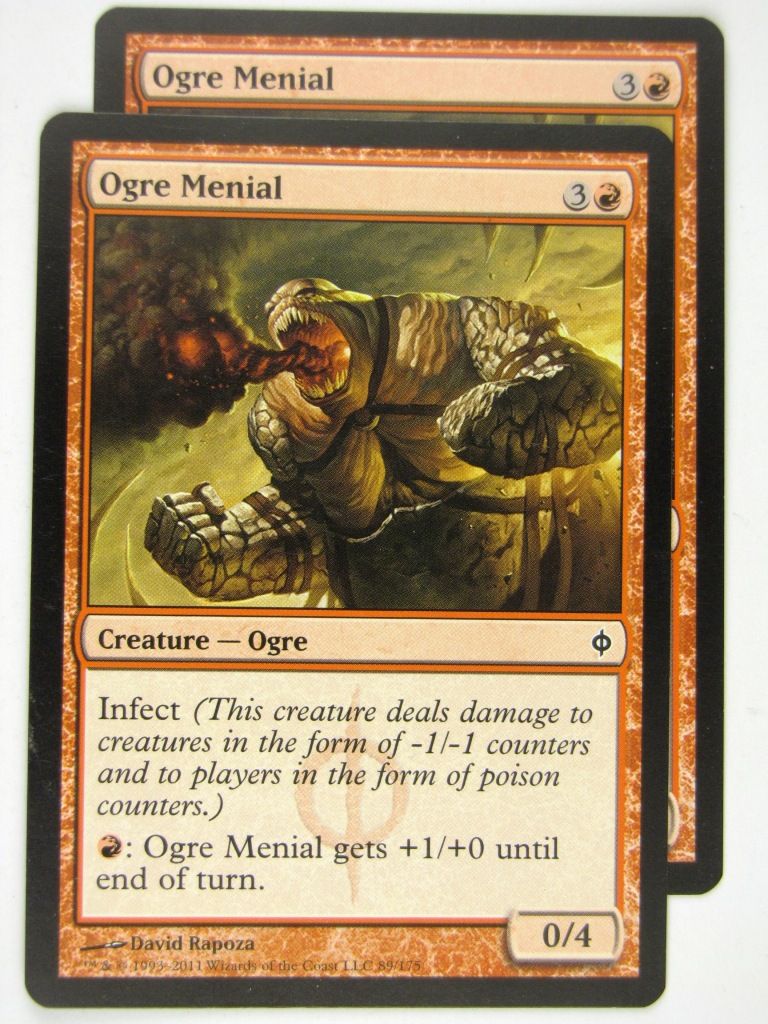 MTG Magic: the Gathering Cards: OGRE MENIAL x2: NPH