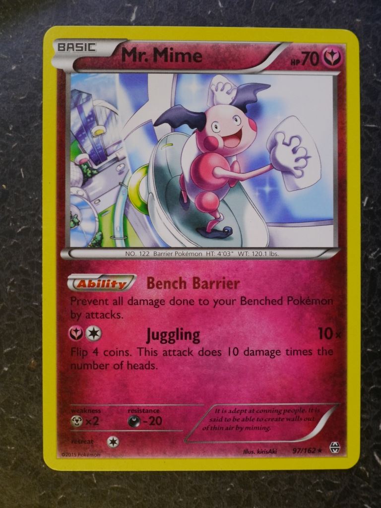 Pokemon Cards: MR. MIME 97/162 RARE # 5I98