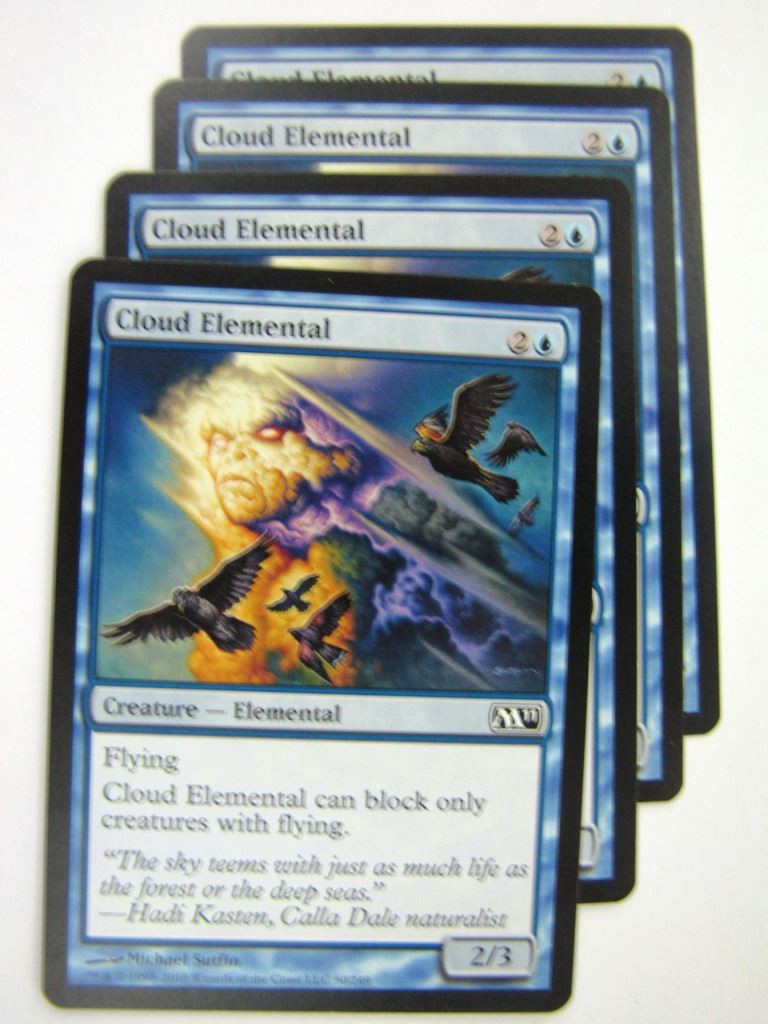 MTG Magic Played Cards: CLOUD ELEMENTAL x4 # 8A6