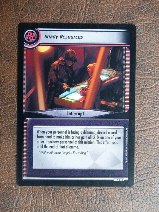 Shady Resources - Star Trek CCG TCG Card #WO