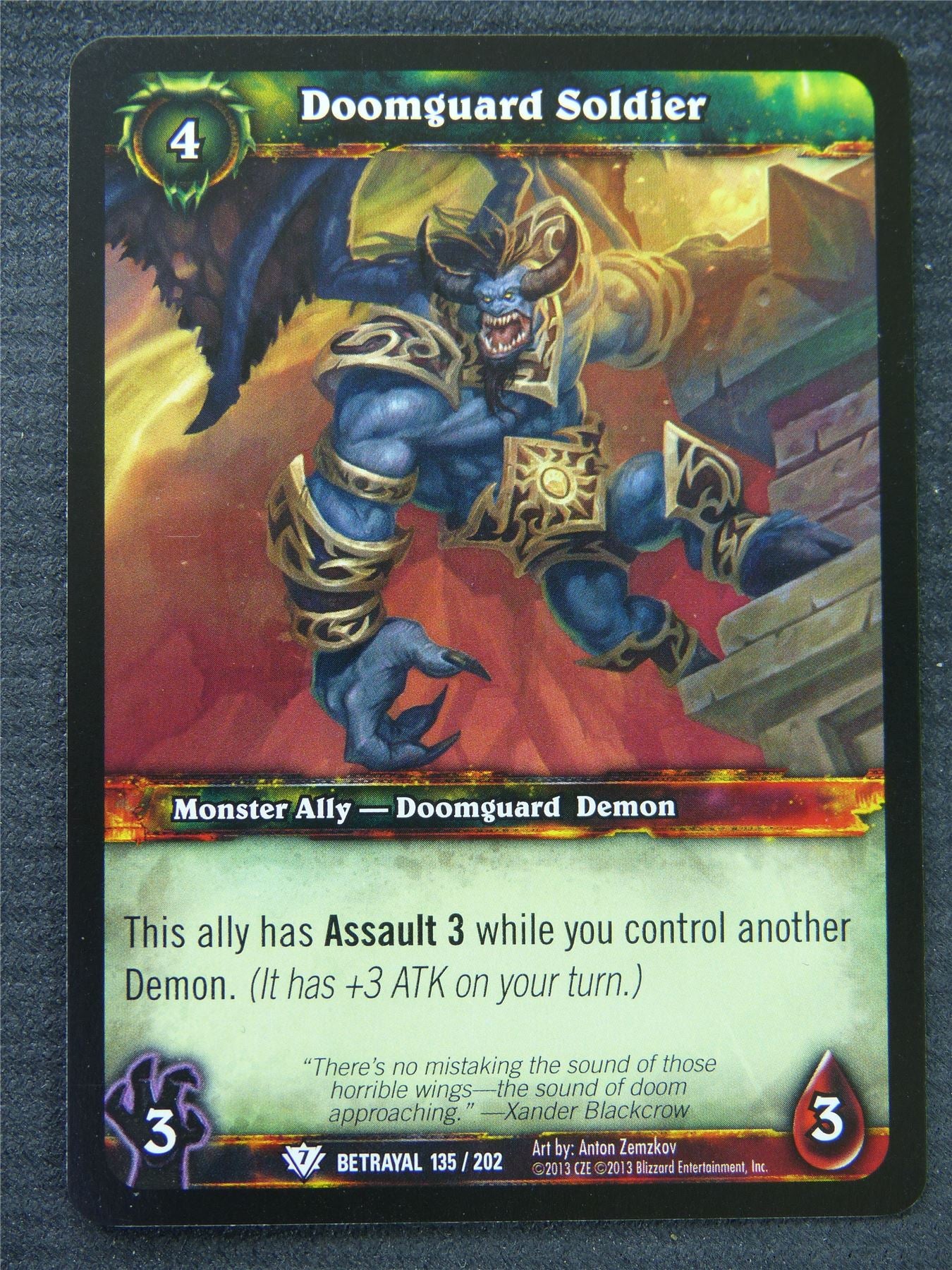 Doomguard Solider - Common - World Of Warcraft #1FH