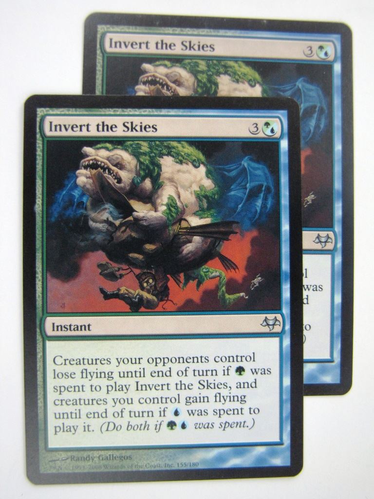 MTG Magic Played Cards: INVET THE SKIES x2 # 8A27