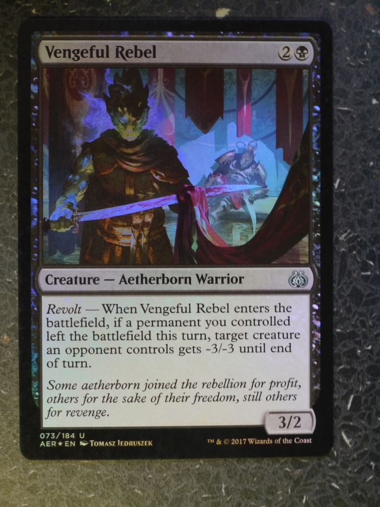 MTG Cards: VENGEFUL REBEL FOIL # 9H58