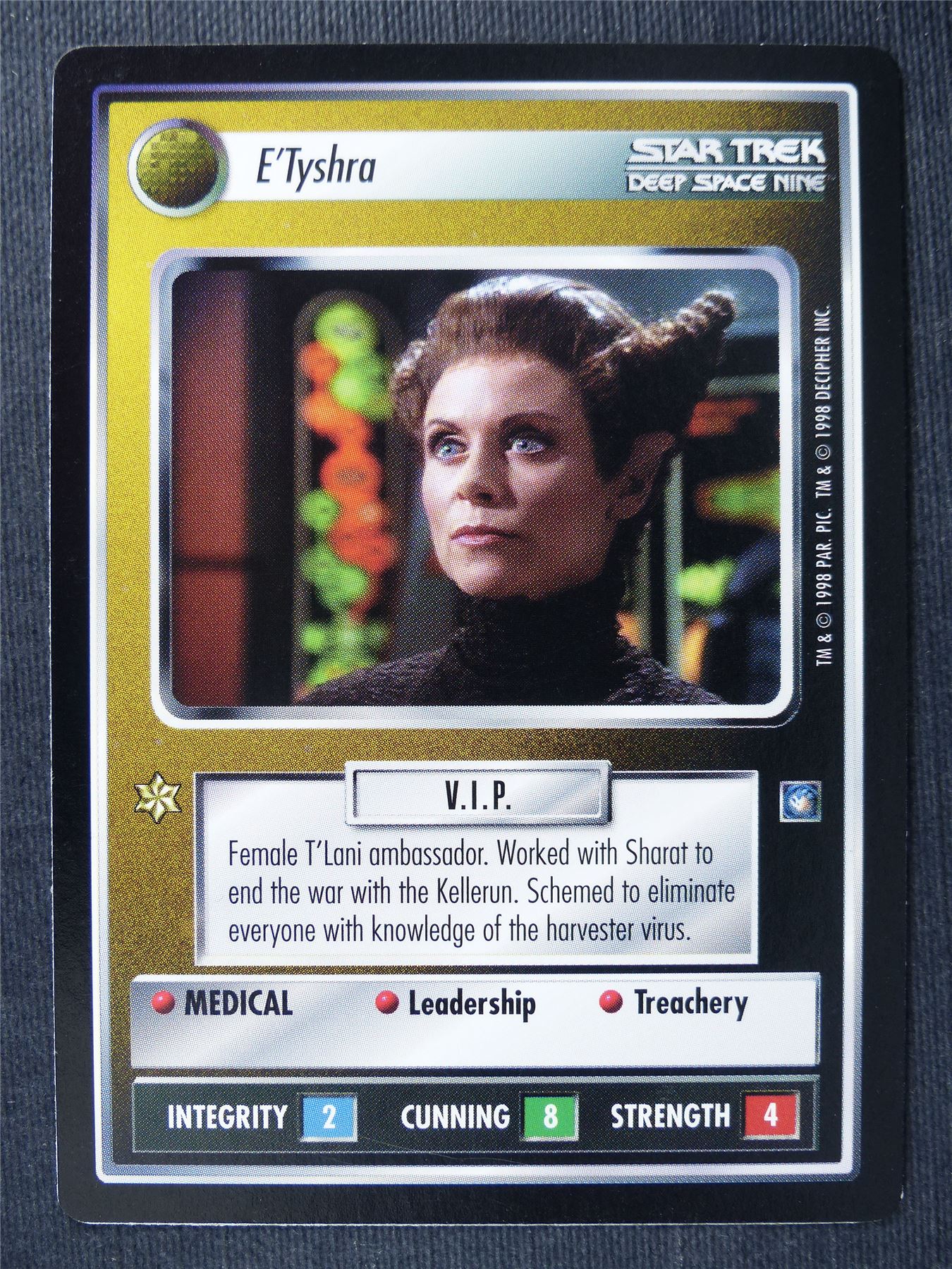 E'Tyshra - DS9 - Star Trek Cards #15A