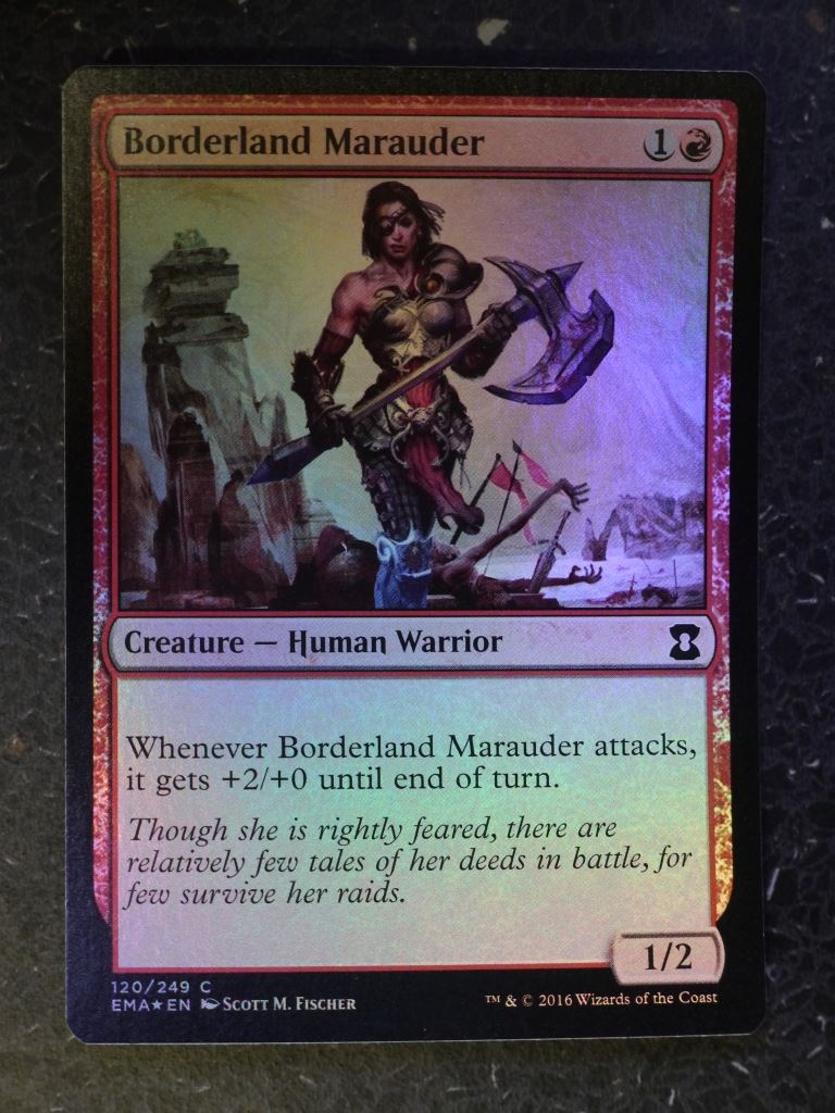MTG Cards: BORDERLAND MARAUDER FOIL # 9H68