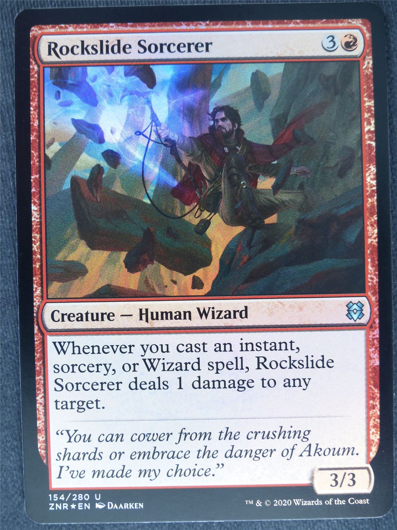 Rockslide Sorcerer Foil Mint - Mtg Magic Cards #3Z