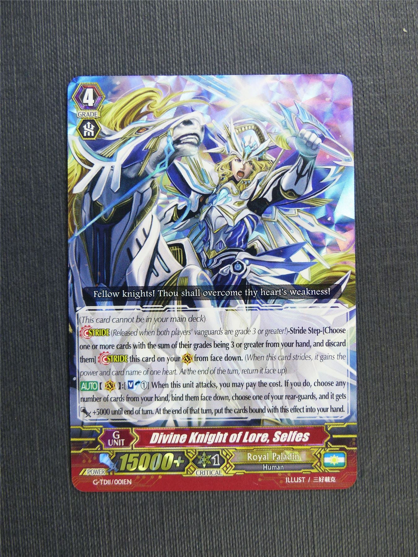 Divine Knight of Lore Selfes G-TD11 - Vanguard Cards #2RT