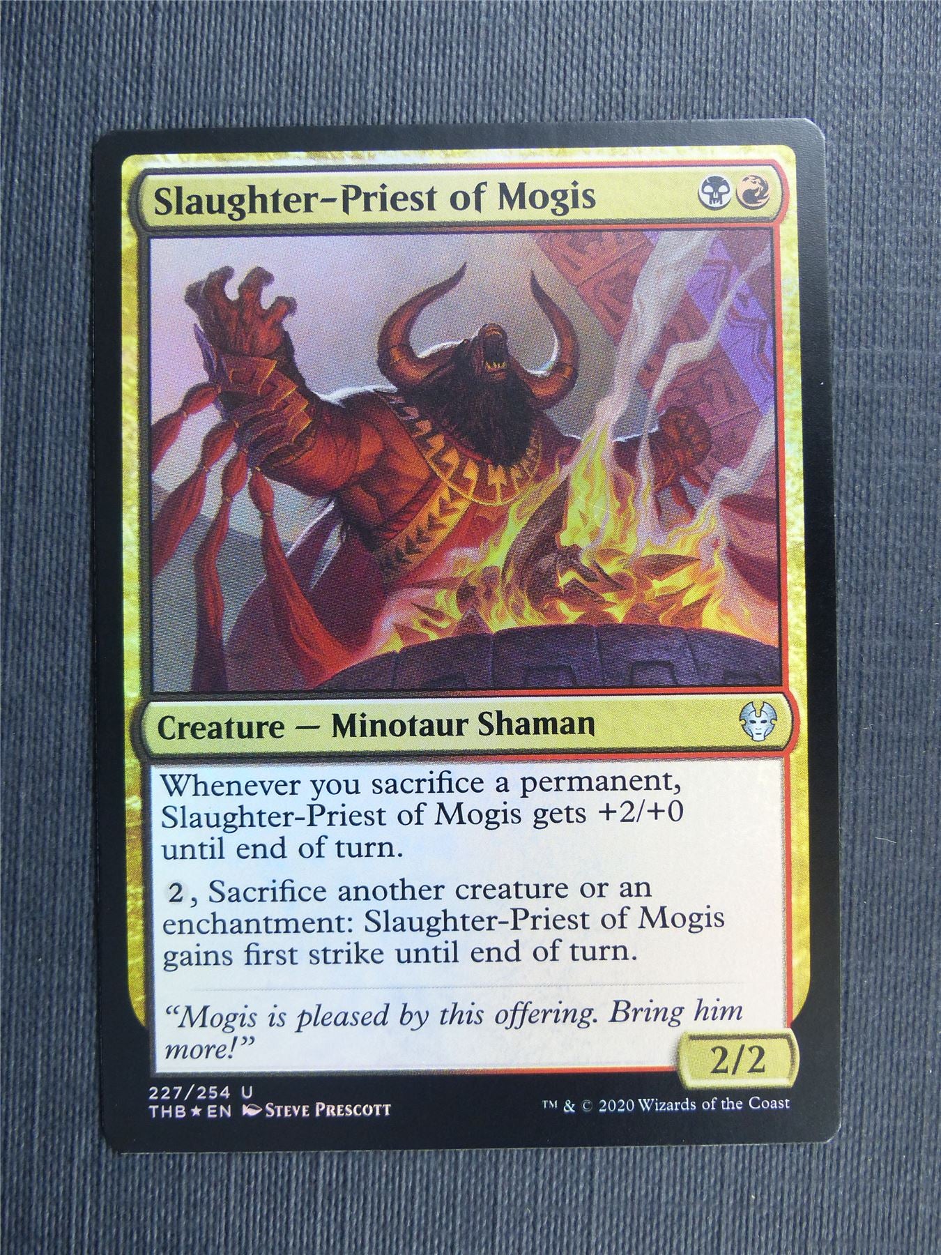 Slaughter-Priest of Mogis Foil - Theros Collector Ed - Mtg Magic Cards #3JR