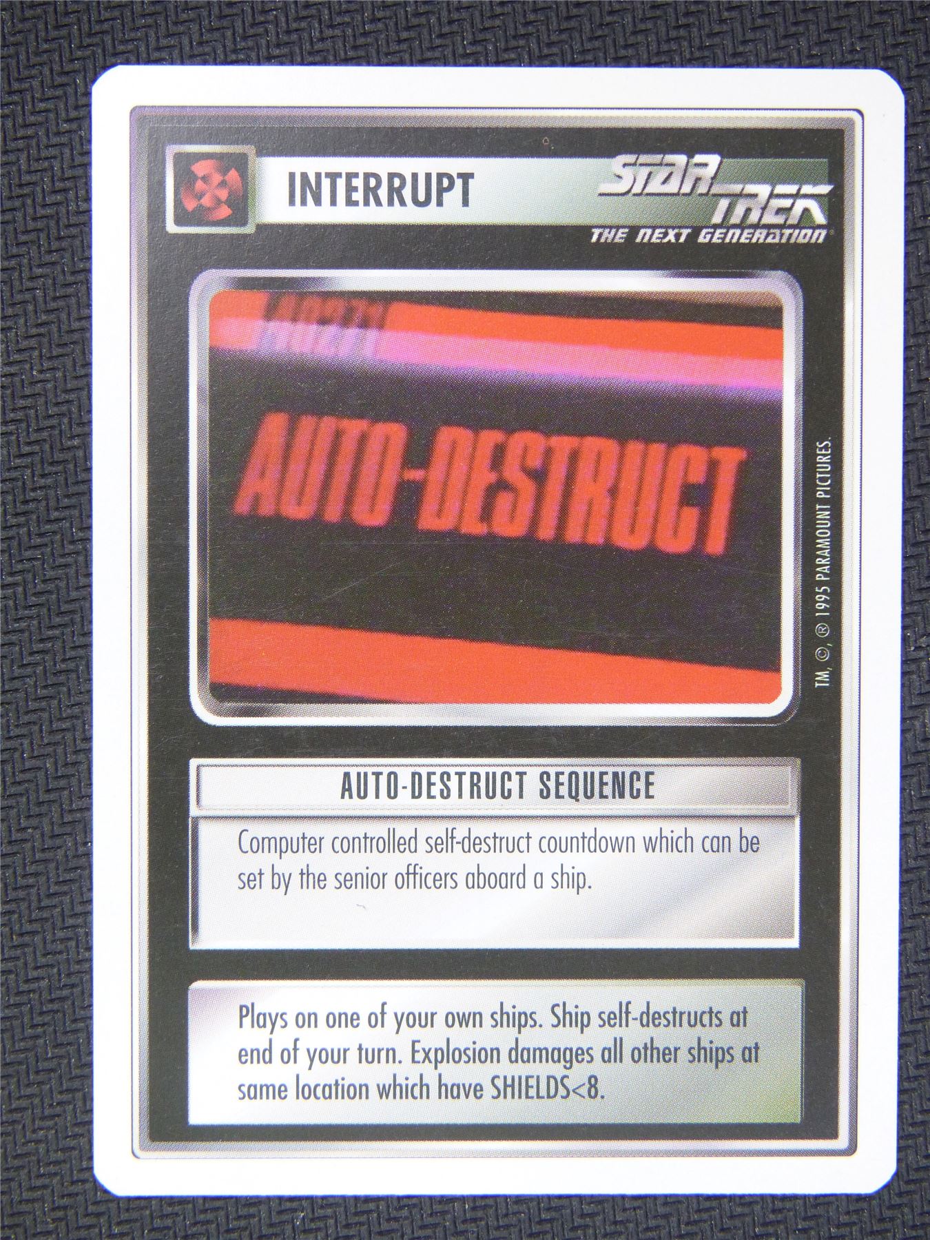 Interrupt Auto Destruct Sequence - Star Trek Next Gen Card #4QM