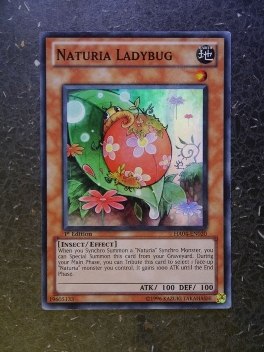 Yugioh Cards:NATURIA LADYBUG HA04 SUPER RARE #