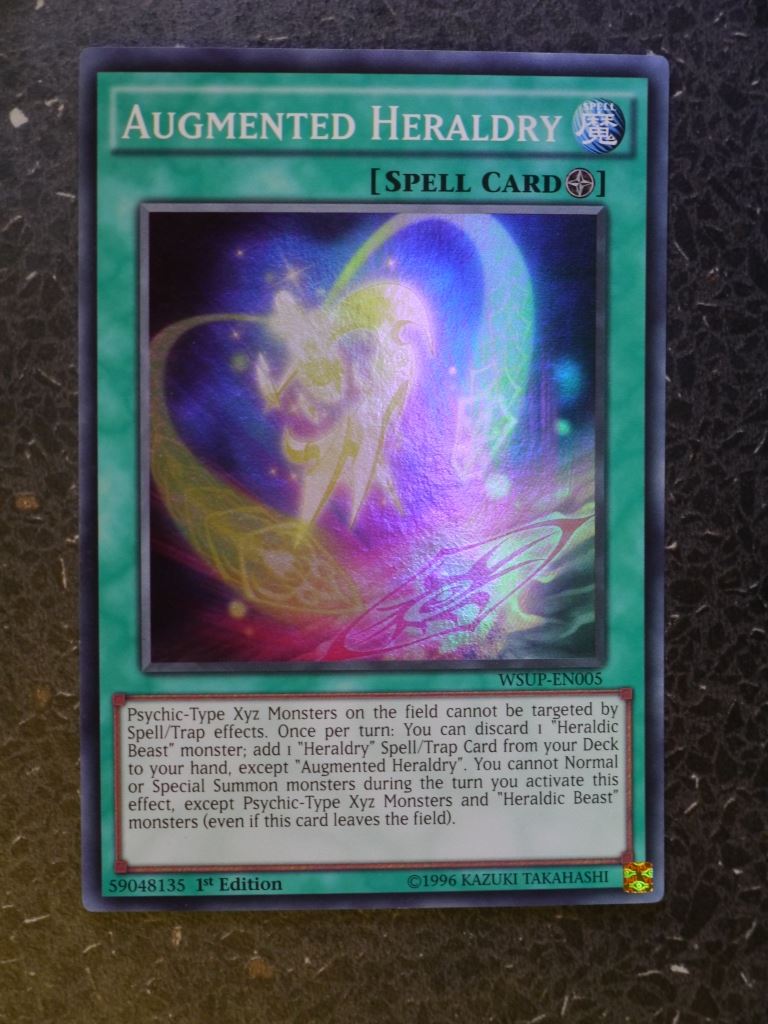 Yugioh Cards: AUGMENTED HERALDRY WSUP SUPER RARE # 3D45