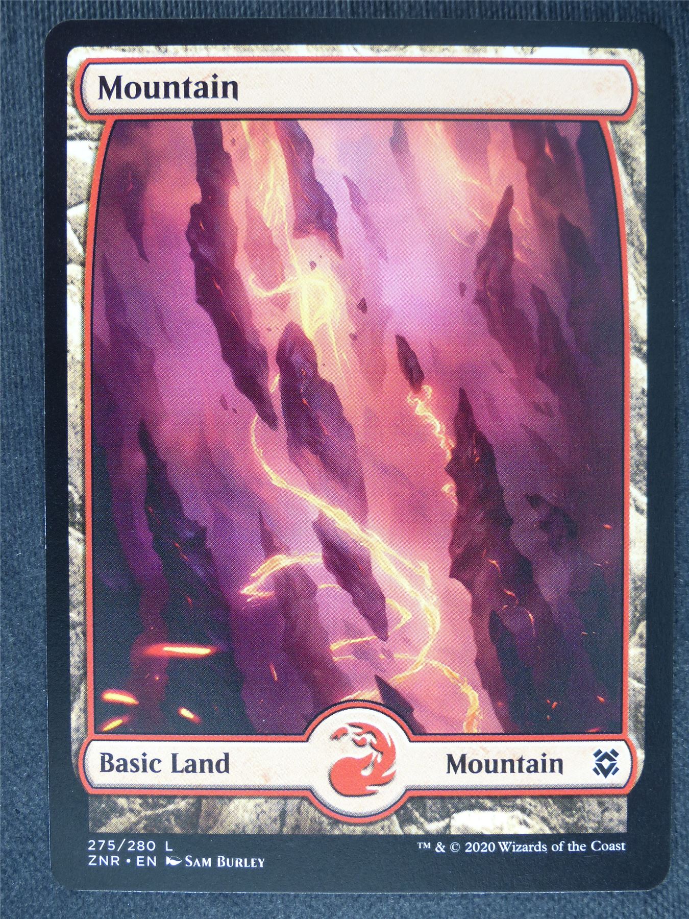 Mountain Full Art 275/280 Mint - Mtg Magic Cards #3G