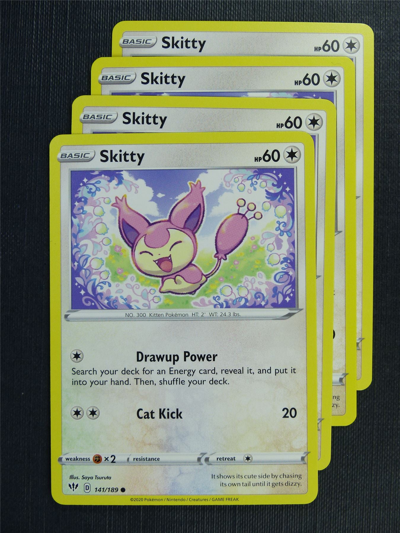 Skitty 141/189 x4 - DAA - Pokemon Card #3ED
