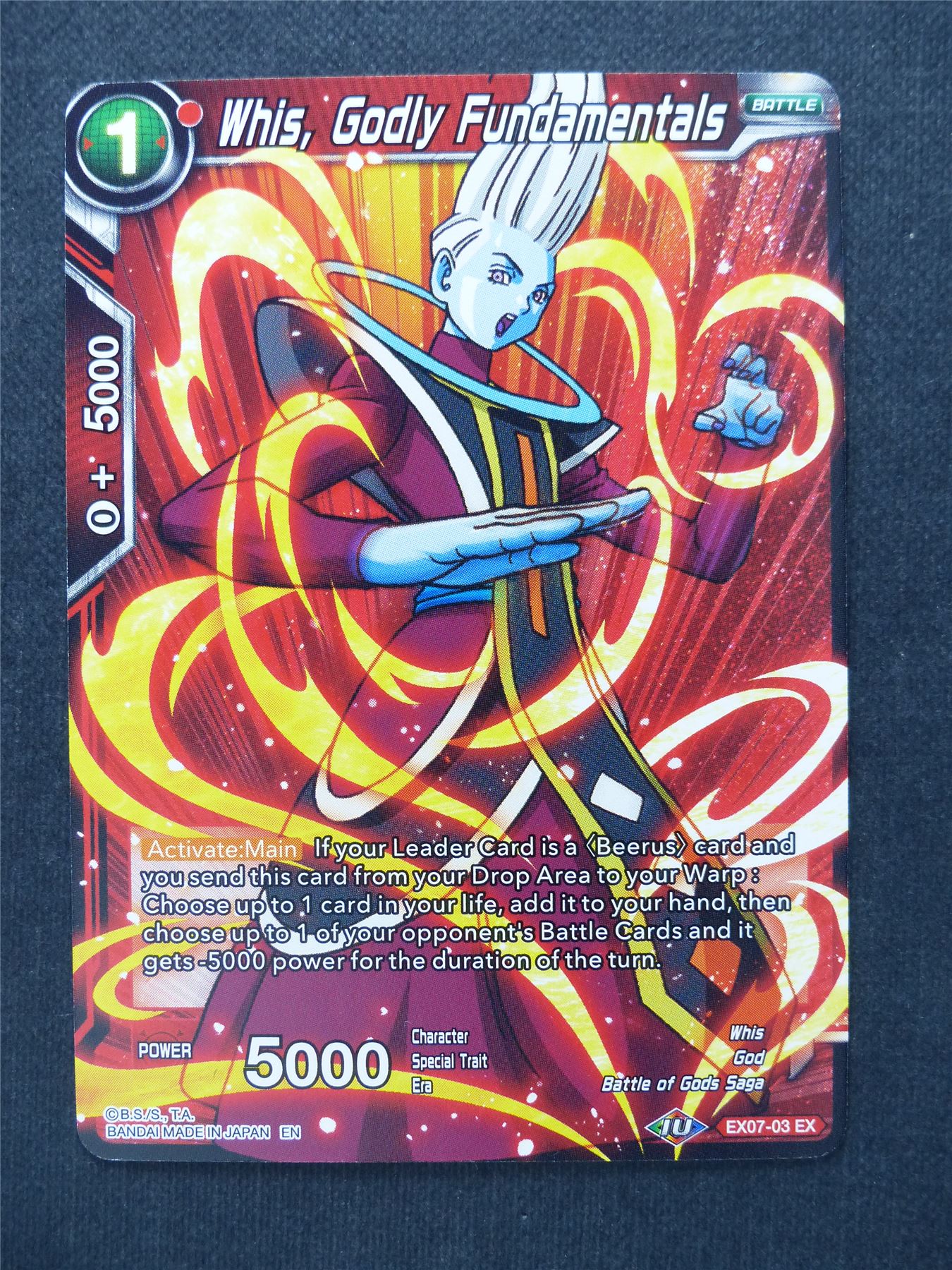Whis Godly Fundamentals - Dragon Ball Super Cards #1D