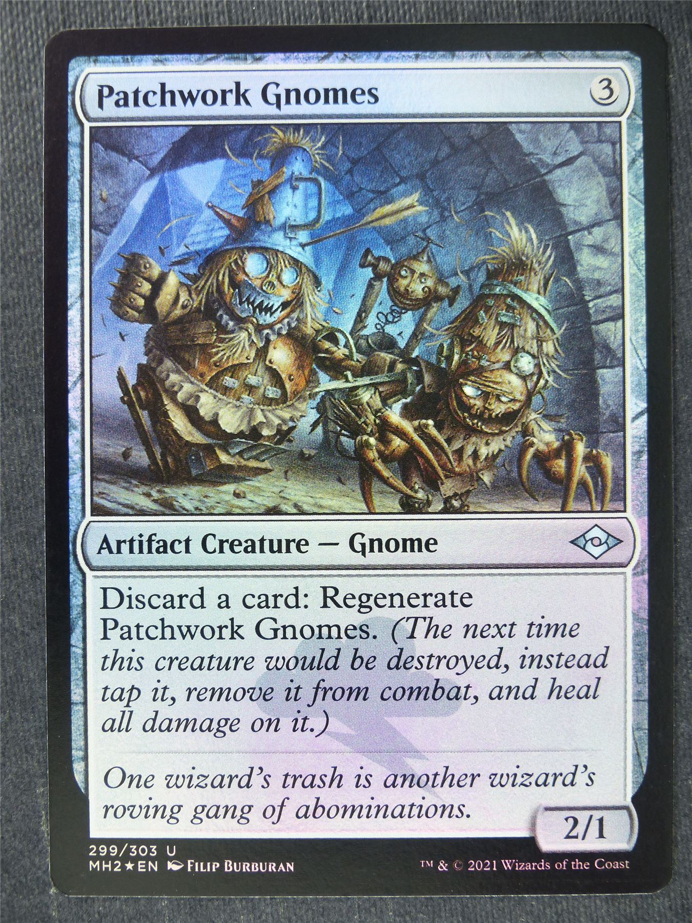 Patchwork Gnomes Foil - MH2 - Mtg Magic Cards #J7 Archeron Patchwork Gnomes Foil - MH2 - Mtg Magic Cards #J7 Archeron
